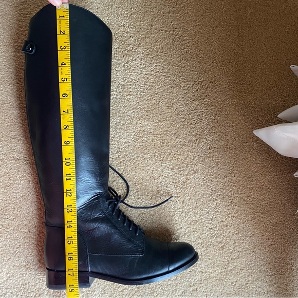 Juicy Coture Leather Riding Boots Black - Picture 10 of 11